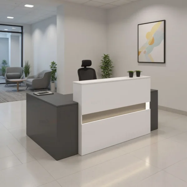 کانتر و میز پذیرش مدل تینا کد k103 4 کانتر و میز پذیرش مدل تینا کد k103