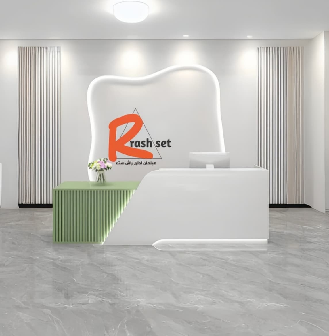 میز پذیرش مدل k124 1 میز پذیرش مدل k124
