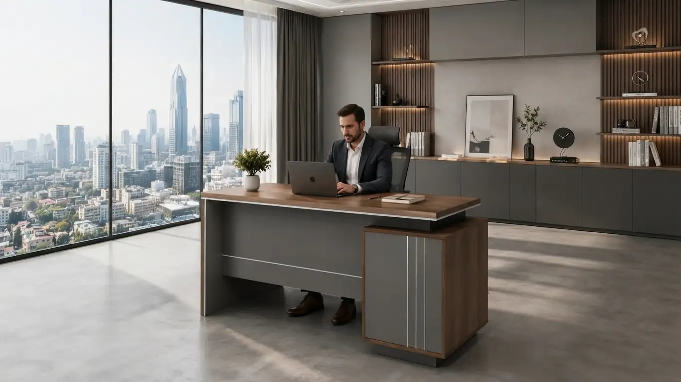 ابعاد استاندارد میز کارمندی؛ راهنمای ارگونومی و چیدمان فضای اداری
